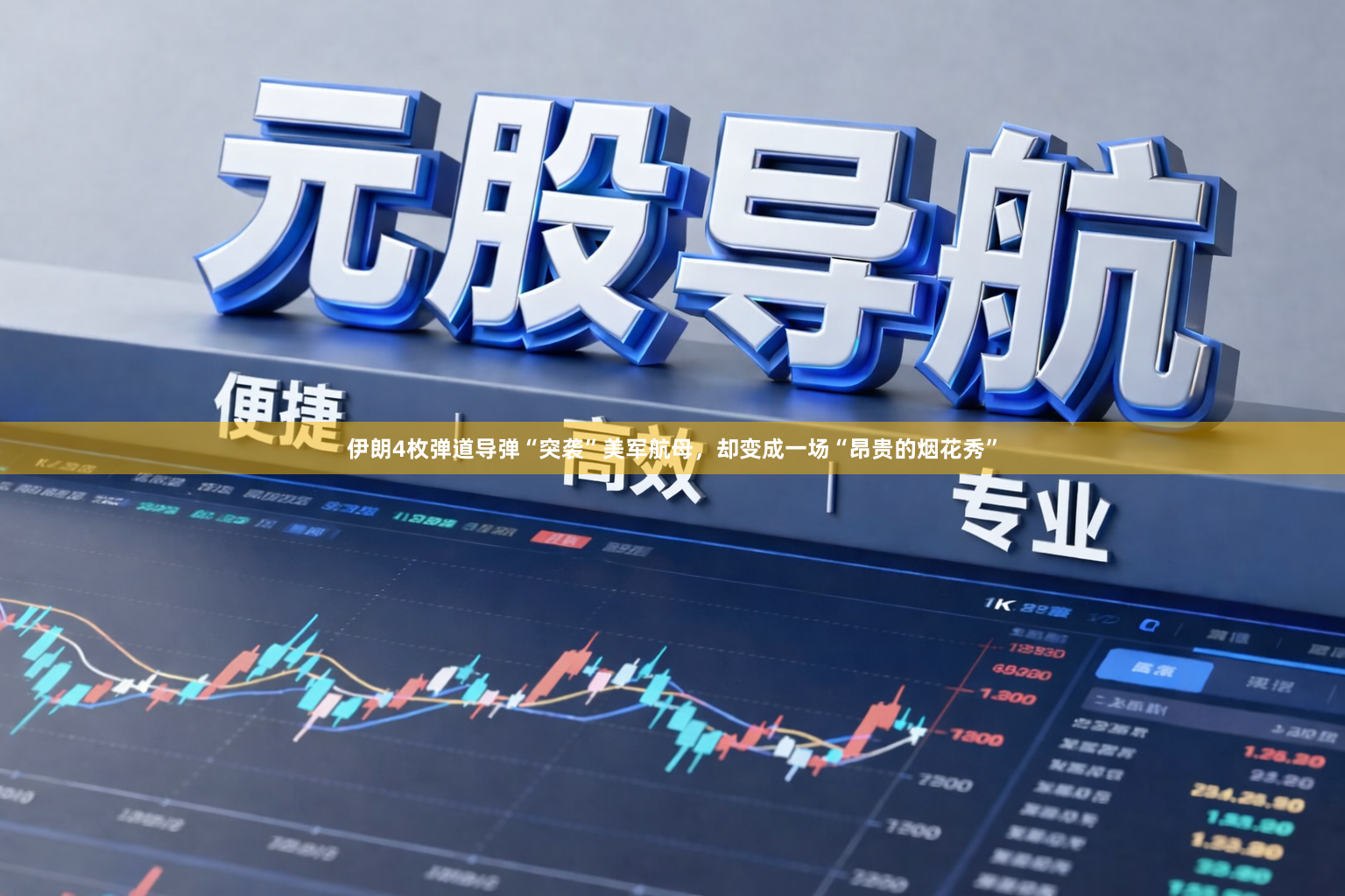 伊朗4枚弹道导弹“突袭”美军航母，却变成一场“昂贵的烟花秀”