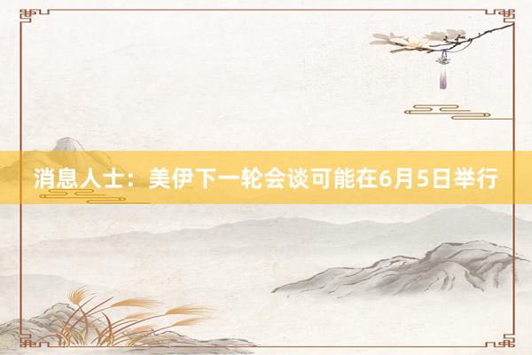 消息人士：美伊下一轮会谈可能在6月5日举行