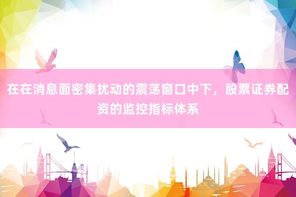 在在消息面密集扰动的震荡窗口中下，股票证券配资的监控指标体系