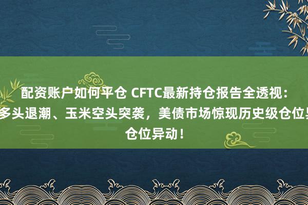 配资账户如何平仓 CFTC最新持仓报告全透视：黄金多头退潮、玉米空头突袭，美债市场惊现历史级仓位异动！